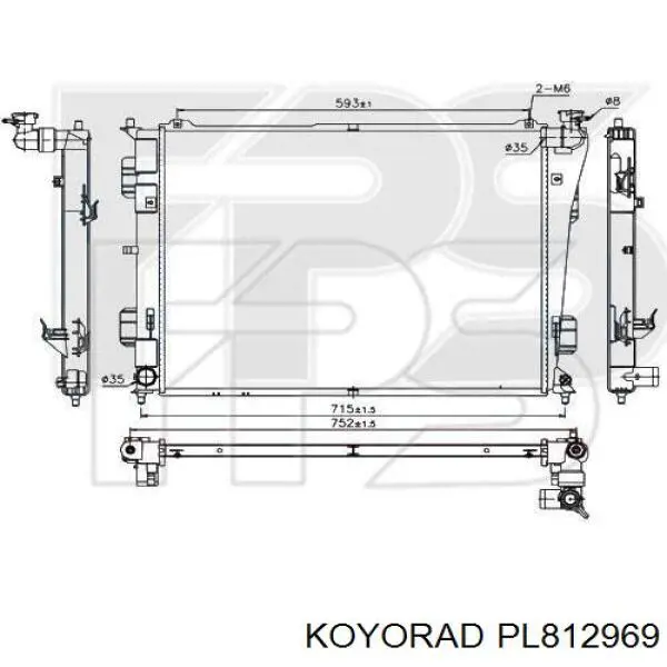 Купити FP40A858 FPS Радіатор охолодження, додатковий