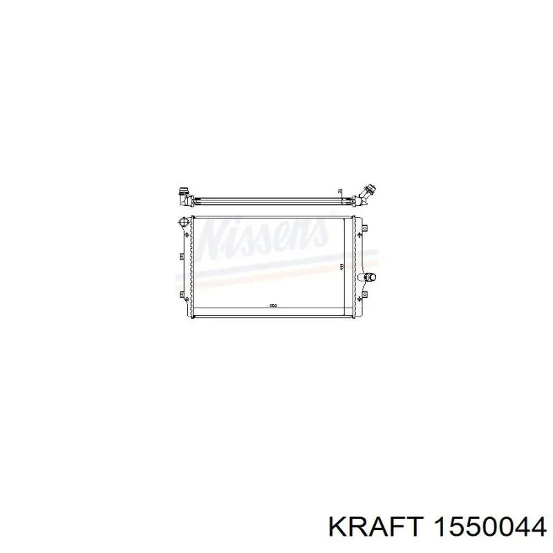 Купити 1550044 Kraft Радіатор двигуна