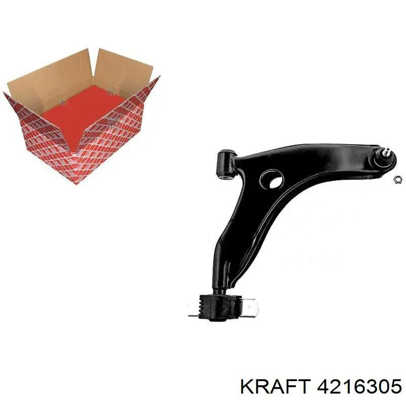 Важіль передньої підвіски нижній, правий Kraft 4216305 ціна, від 38.81 USD