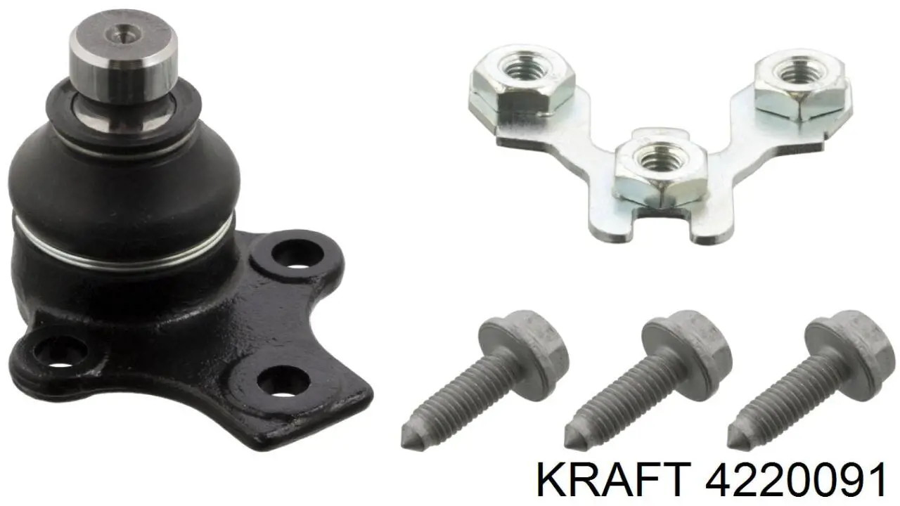 Кульова опора, нижня Kraft 4220091 ціна, від 6.92 USD