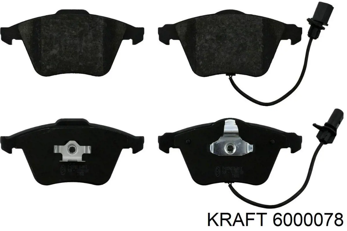 6000078 Kraft колодки гальмівні передні, дискові