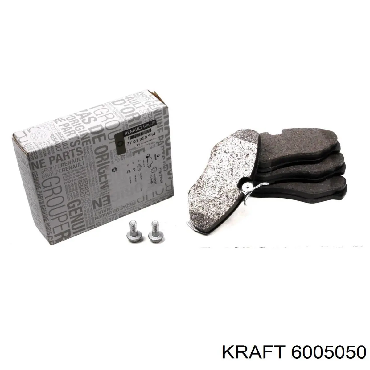 6005050 Kraft колодки гальмівні передні, дискові