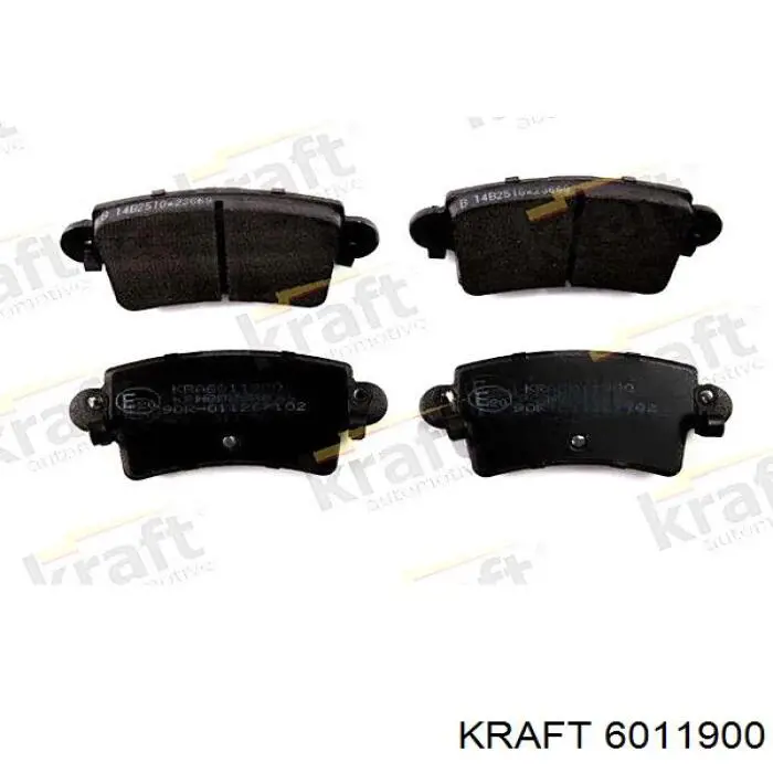 6011900 Kraft Колодки гальмівні задні, дискові