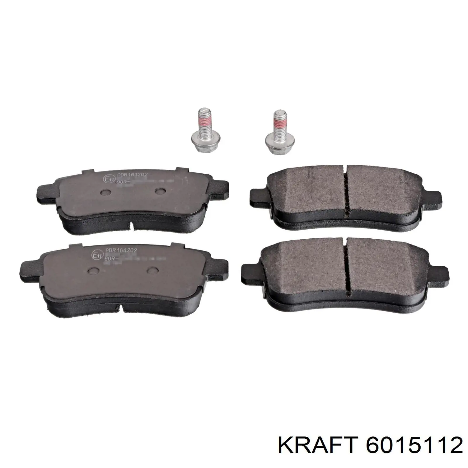 6015112 Kraft колодки гальмові задні, дискові