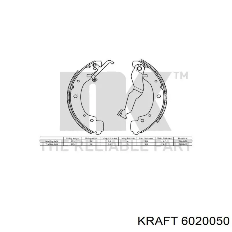 Колодки гальмові задні, барабанні VAG 701609532 ціна, від 33.15 USD