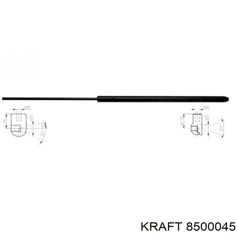 Амортизатор двері задньої Timmen GS601053660 ціна, від 6.48 USD