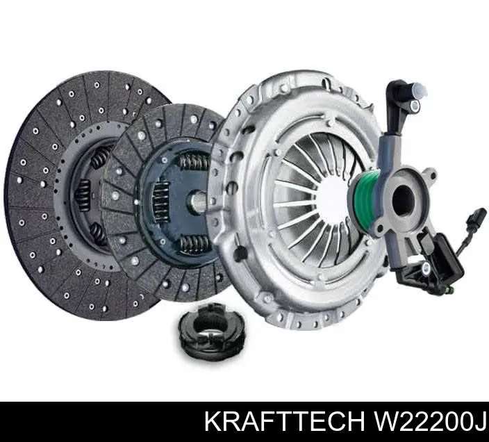 Комплект зчеплення (3 частини) W22200J Krafttech