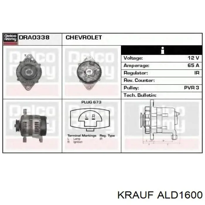 Генератор ALD1600 Krauf