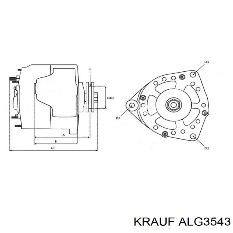 Генератор Krauf ALG3543 ціна, від 42.31 USD