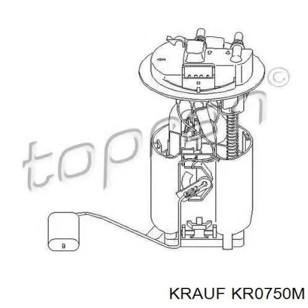Модуль паливного насосу, з датчиком рівня палива KR0750M Krauf