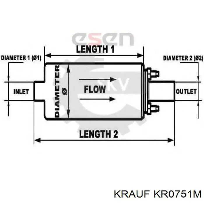 KR0751M Krauf модуль паливного насосу, з датчиком рівня палива