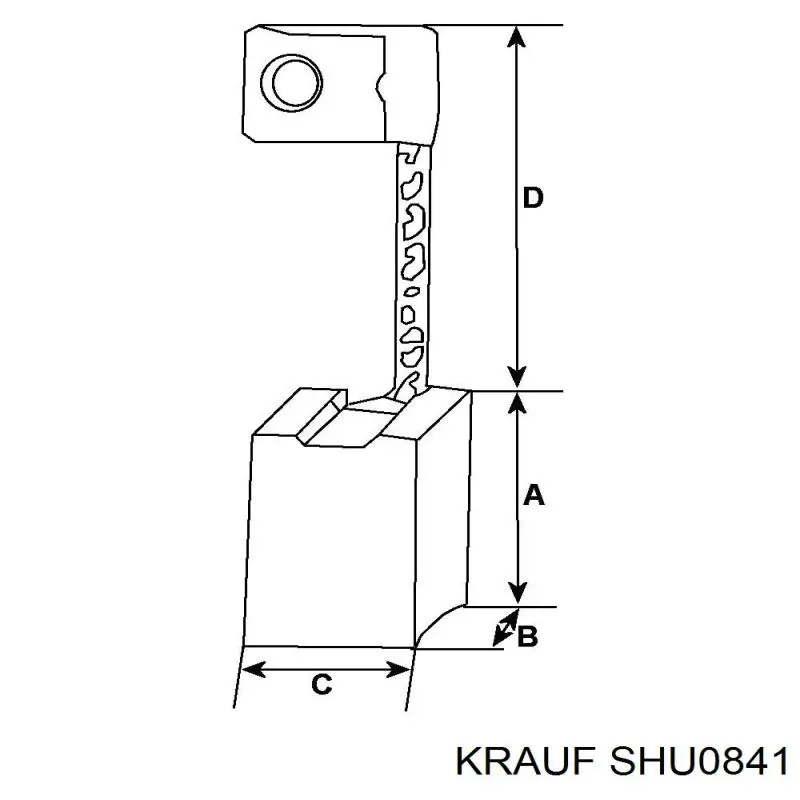 Щітка стартера Krauf SHU0841 ціна, від 4.34 USD