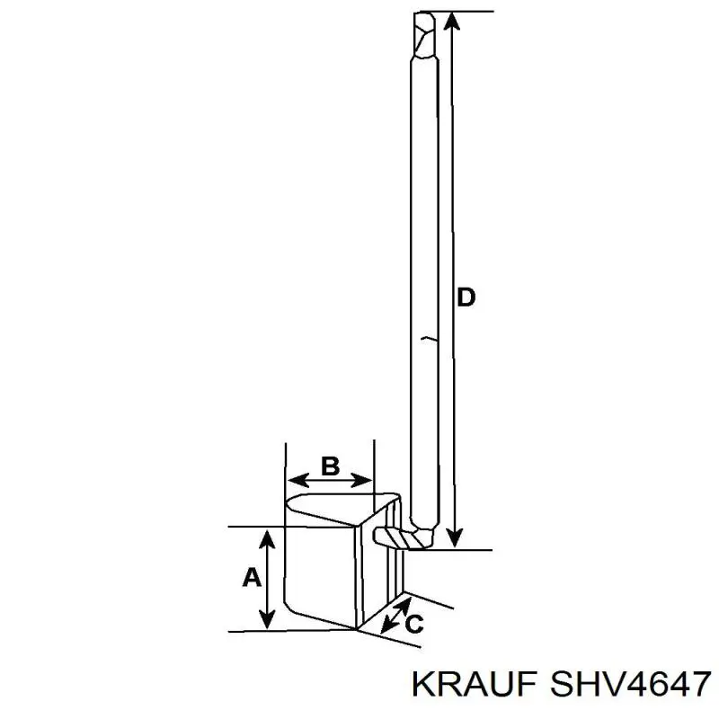 Щітка стартера Renault (RVI) 7701207394 ціна, від 3.95 USD