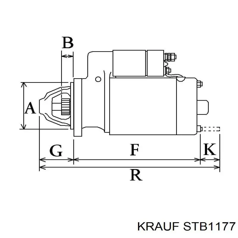 STB1177 Krauf стартер