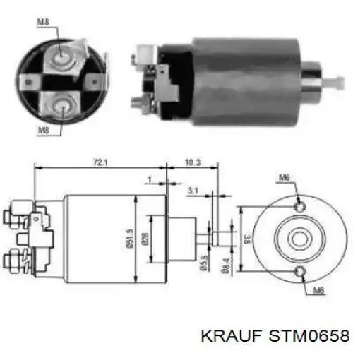 Стартер STM0658 Krauf