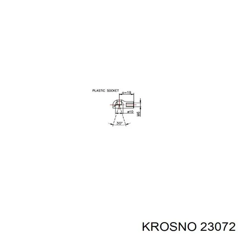 23072 Krosno амортизатор кришки багажника/ двері 3/5-ї задньої