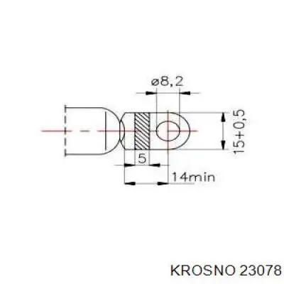 Купити 23078 Krosno Амортизатор двері багажника