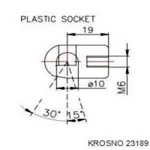Амортизатор двері задньої Krosno 23189 ціна, від 10.32 USD