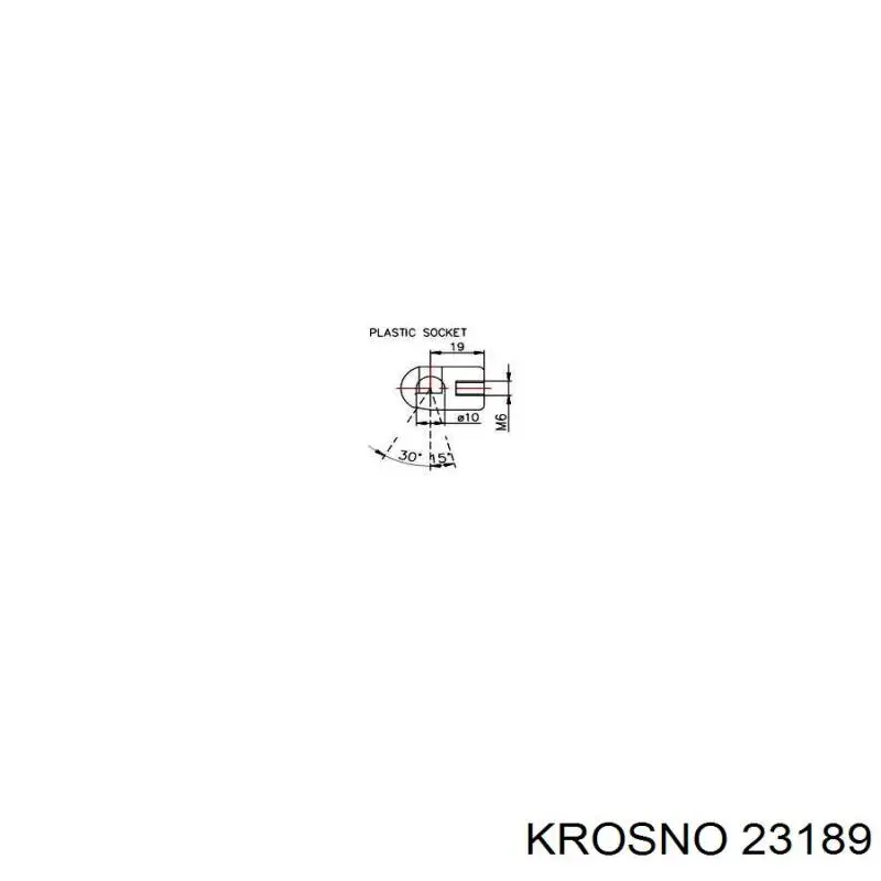 Амортизатор кришки багажника/ двері 3/5-ї задньої 23189 Krosno