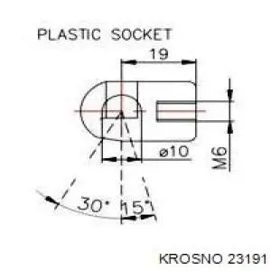 Амортизатор кришки багажника/ двері 3/5-ї задньої 23191 Krosno