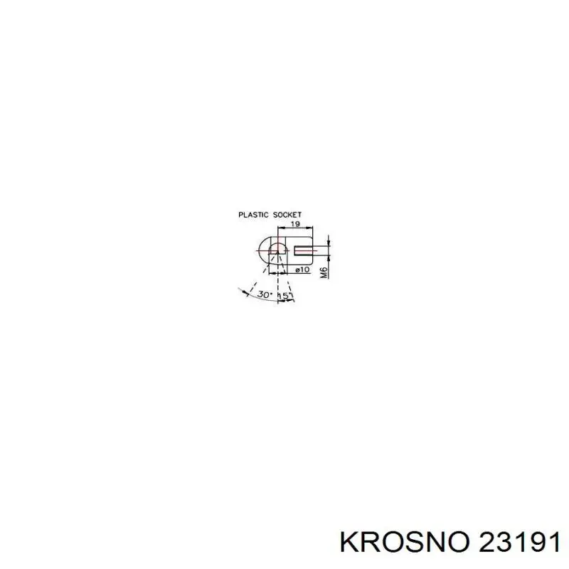 Купити 23191 Krosno Амортизатор двері багажника