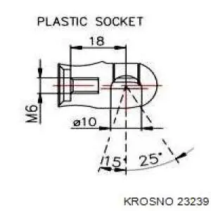 Амортизатор капота 23239 Krosno