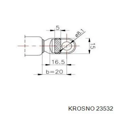 Амортизатор капота 23532 Krosno