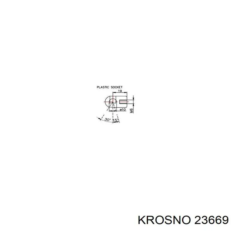 Амортизатор кришки багажника/ двері 3/5-ї задньої 23669 Krosno