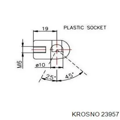 23957 Krosno Стійка капота