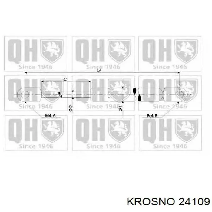 Амортизатор капота газовий Krosno 24109 ціна, від 9.86 USD