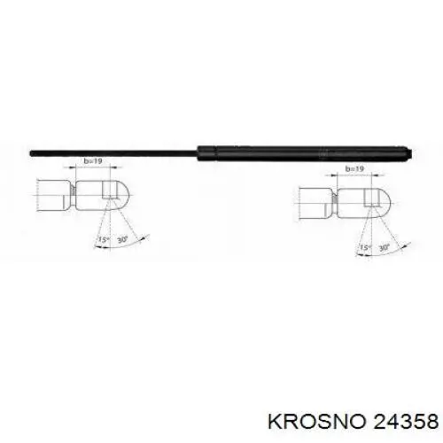 Амортизатор капота 24358 Krosno