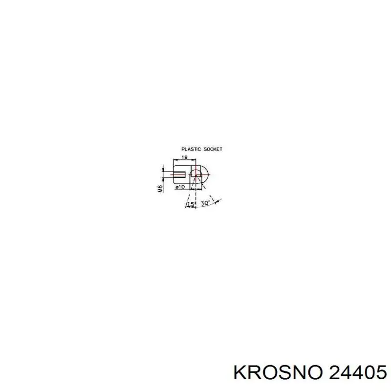 Амортизатор двері задньої Krosno 24405 ціна, від 8.86 USD
