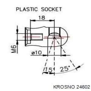24602 Krosno амортизатор кришки багажника/ двері 3/5-ї задньої