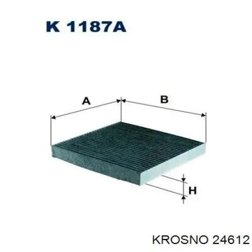 Амортизатор кришки багажника/ двері 3/5-ї задньої 24612 Krosno