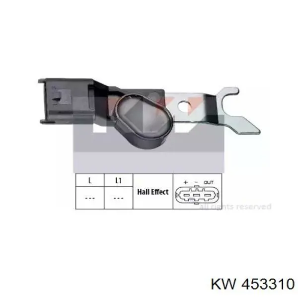 Датчик распредвалу 453310 KW