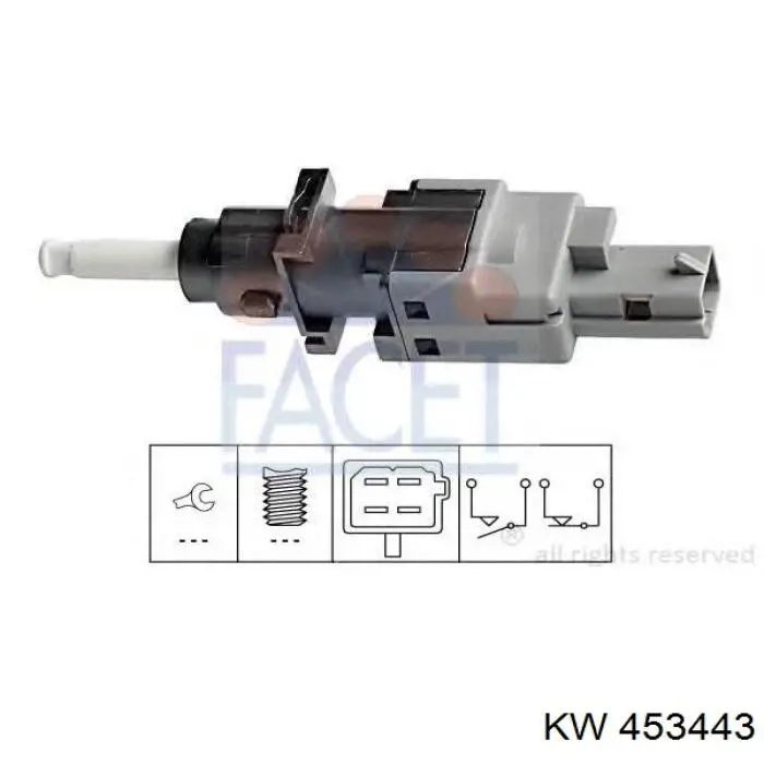 Датчик обертів колінвалу KW 453443 ціна, від 26.14 USD