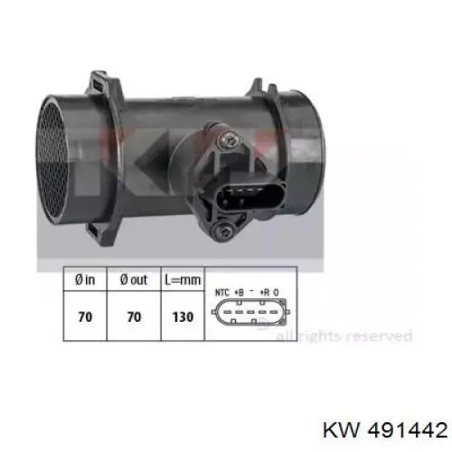 Купити 491442 KW AUTOMOTIVE Повітромір