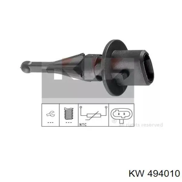 Купити 494010 KW AUTOMOTIVE Датчик температури впускного повітря