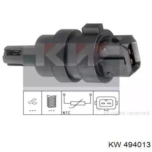 Датчик температури повітряної суміші KW AUTOMOTIVE 494013 ціна, від 6.08 USD