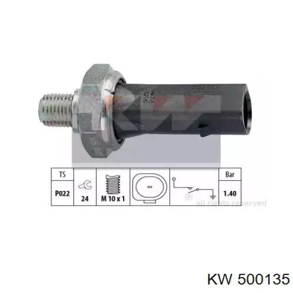 Манометри (показник тиску масла) KW AUTOMOTIVE 500135 ціна, від 3.73 USD