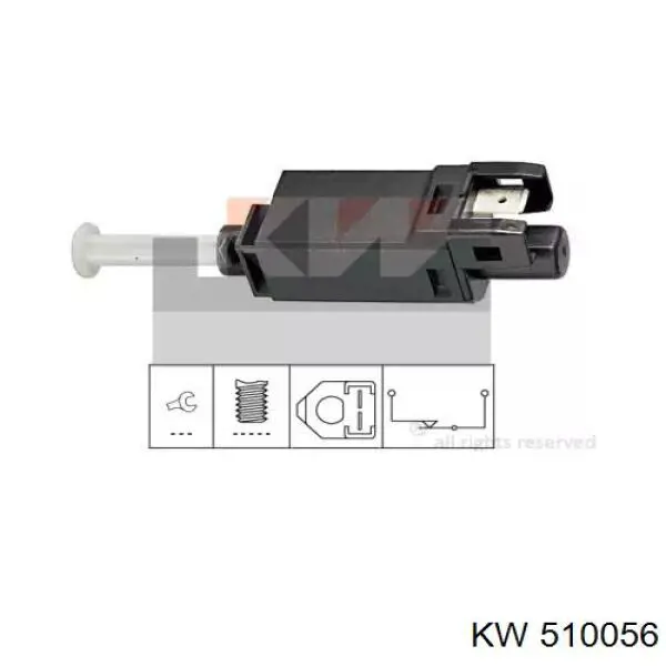 Купити 510056 KW AUTOMOTIVE Датчик педалі гальма