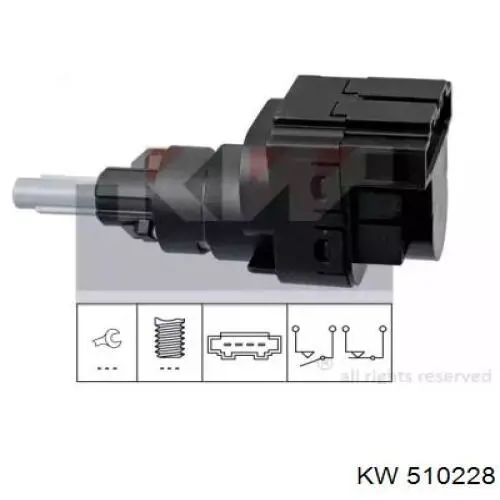 Купити 510228 KW AUTOMOTIVE Датчик педалі гальма