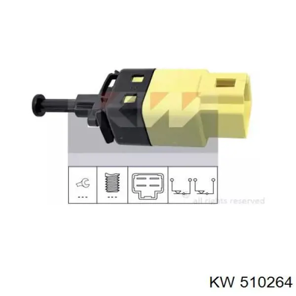 Купити 510264 KW AUTOMOTIVE Датчик педалі гальма