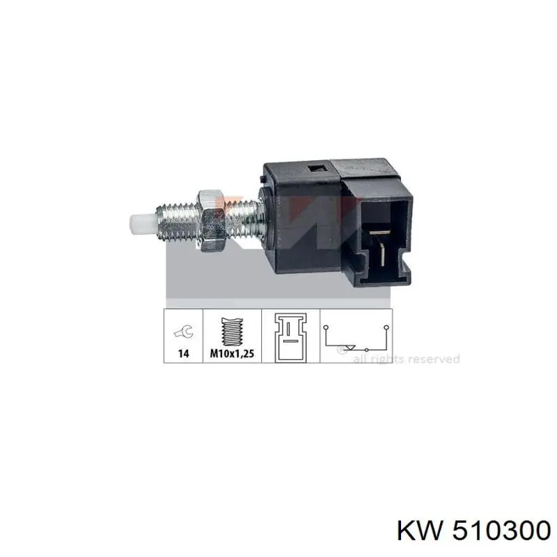 Датчик включення зчеплення 510300 KW