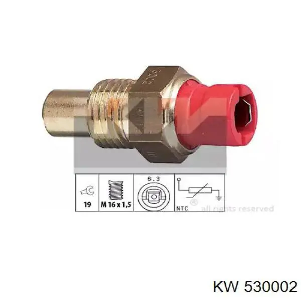 Купити 60515838 Fiat/Alfa/Lancia Датчик температури охолоджуючої рідини