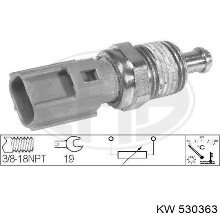 Купити 530363 KW AUTOMOTIVE Датчик температури охолоджуючої рідини
