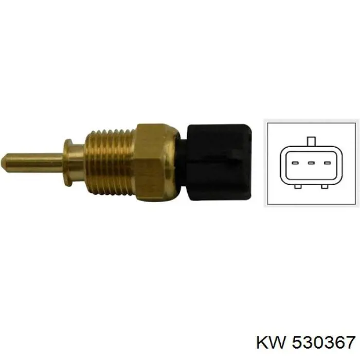 Датчик температури охолоджуючої рідини 530367 KW