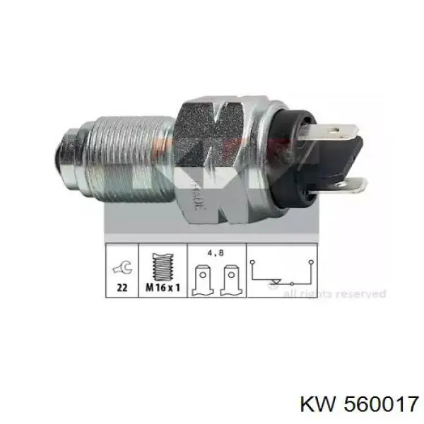 Датчик заднього ходу 7700501280 Renault (RVI)