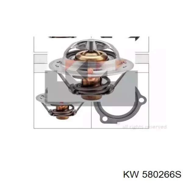 Купити 580266S KW AUTOMOTIVE Термостат в корпусі