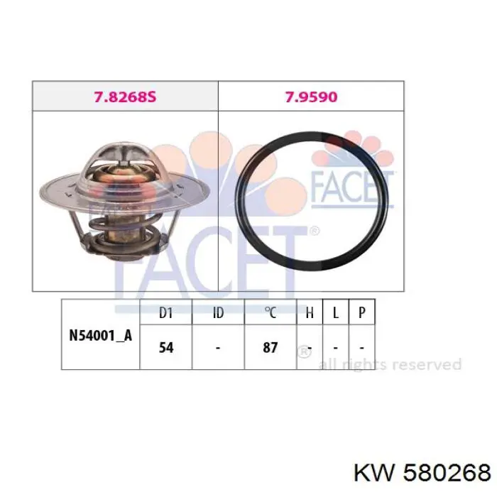 Термостат 580268 KW